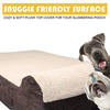 Cama para perro de espuma de memoria ortopédica de alta calidad de 7 pulgadas de grosor con almohada y funda extraíble fácil de lavar con parte inferior antideslizante. Incluye forro impermeable para perros grandes. - BESTMASCOTA.COM