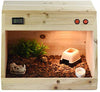 omem Reptiles Hideout humidification Cueva con cuenca para Lizard - BESTMASCOTA.COM