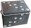 Feline Ruff - Caja de almacenamiento para juguetes de perro, tamaño grande Cesta de almacenamiento de juguetes para mascotas de 16.0 x 12.0 in con tapa. Cubo de lona plegable perfecto para juguetes y accesorios de gato. - BESTMASCOTA.COM