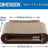 ScratchMe Cat Scratcher Cardboard Lounge Bed, Cat Scratching Post with Catnip - BESTMASCOTA.COM