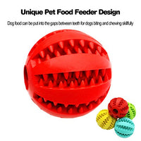 Idepet Pelota de juguete para perro, no tóxica, resistente a mordidas, pelota de juguete para mascotas, perros, cachorros, gatos, alimentador de comida para mascotas, masticar, limpieza de dientes, juego de pelotas de ejercicio, 2 unidades, azul y verde - BESTMASCOTA.COM