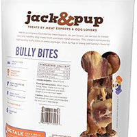 Jack&Pup Premium Grado libre de olor Bully Bites Dog Treats, (Value Pack) – All Natural Gourmet Dog Treat Chews – Fresh and Savory Beef Flavor - BESTMASCOTA.COM