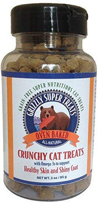 Grizzly Super Treats Cat Treats crujientes, 3 onzas - BESTMASCOTA.COM