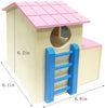 Kathson Hamster House Hideout Hut Hideaway - Juguete de ejercicio para hámster, ratón, rata, gerbil y otros animales pequeños para mascotas - BESTMASCOTA.COM