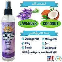 Champú para perros sin agua | Champú seco natural para perros o gatos sin enjuague | 100% no tóxico con extracto natural | Tratamiento aprobado por veterinarios - Fabricado en Estados Unidos - 1 botella de 8.1 fl oz - BESTMASCOTA.COM