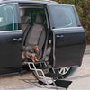 Snagle Paw Escalera portátil para perro, marco de aluminio de acordeón, rampa plegable para mascotas para uso en interiores y exteriores, escalera para mascotas liviana y grande para coches, camiones, SUV y cama alta - BESTMASCOTA.COM