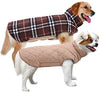 MIGOHI Dog Jackets for Winter Windproof Waterproof Reversible Dog Coat for Cold Weather British Style Plaid Warm Dog Vest for Small Medium Large Dogs - BESTMASCOTA.COM