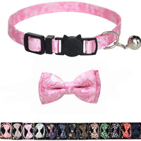 M-YOUNG Collar para gato con campana y pajarita, collares de seguridad ajustables para cachorro de gatito (6.7 in a 10,8 pulgadas) - BESTMASCOTA.COM