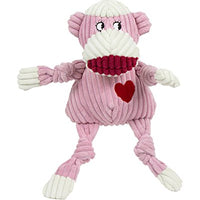 HuggleHounds - Juguete de peluche chirriante para perros con nudos para masticadores agresivos - BESTMASCOTA.COM