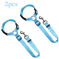 BWOGUE 2 paquetes de correas de seguridad para perros y gatos, para reposacabezas de coche, de nailon, ajustables, para perros, cinturones de seguridad, arnés - BESTMASCOTA.COM