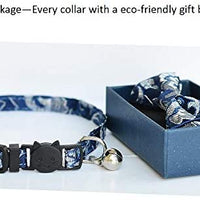 M-YOUNG Collar para gato con campana y pajarita, collares de seguridad ajustables para cachorro de gatito (6.7 in a 10,8 pulgadas) - BESTMASCOTA.COM