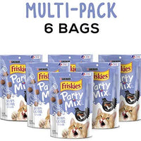 Purina Friskies Party Mix Adult Cat Treats - (6) 6 oz. Pouches - BESTMASCOTA.COM