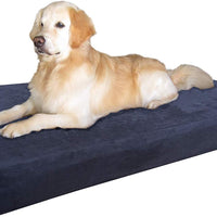 Dogbed4less Cama para perro de espuma viscoelástica, ortopédica, funda impermeable interna y 2 fundas exteriores lavables, varios tamaños, colores - BESTMASCOTA.COM