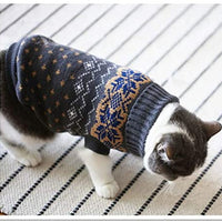 Evursua - Suéter de ropa para gatos, perros pequeños, gatos, ropa de punto de invierno, cálido, suave y de alta elasticidad, apto para mascotas masculinas - BESTMASCOTA.COM