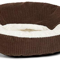 Cama acogedora Best Friends by Sheri, cama de lujo para perros y gatos con cobija, cálida y segura. Brinda apoyo para la cabeza, el cuello y las articulaciones, lavable a máquina, parte inferior resistente al agua - BESTMASCOTA.COM