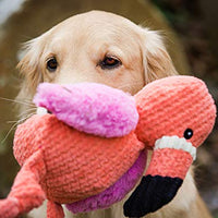 HuggleHounds - Juguete de peluche chirriante para perros con nudos para masticadores agresivos - BESTMASCOTA.COM