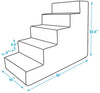 Los mejores suministros para mascotas fabricados en Estados Unidos escalones/escaleras para mascotas con espuma certificada CertiPUR-US para perros y gatos - BESTMASCOTA.COM