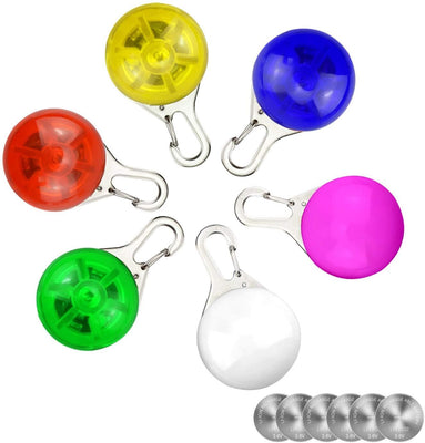 6 Pack impermeable SpotLit perro/gato collar Luz, Luces LED de seguridad para perros y gatos, resistente a la intemperie Light Up Perro Cuello con 3 modos de parpadeo, con 6 Extra Baterías de reemplazo, 6 unidades - BESTMASCOTA.COM