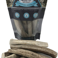 6 Paquetes, pequeño 4 pulgadas a 5 pulgadas todo Natural cuerno de ciervo masticable para perro, marca WhiteTail Naturals - BESTMASCOTA.COM