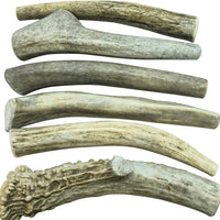 6 Paquetes, pequeño 4 pulgadas a 5 pulgadas todo Natural cuerno de ciervo masticable para perro, marca WhiteTail Naturals - BESTMASCOTA.COM