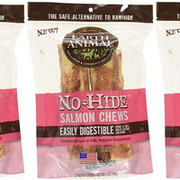 6-unidades tierra Animal no-hide salmón masticables 7" (3 paquetes con 2 masticables cada uno) - BESTMASCOTA.COM