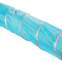 Pack de 1 Pet Agility Juego Túnel Tubo accesorio regalo – Pet Juguete de formación para pequeñas mascotas, perros, gatos, conejos, Teal – 47 x 9.75 inches - BESTMASCOTA.COM