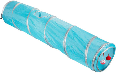 Pack de 1 Pet Agility Juego Túnel Tubo accesorio regalo – Pet Juguete de formación para pequeñas mascotas, perros, gatos, conejos, Teal – 47 x 9.75 inches - BESTMASCOTA.COM