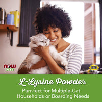 Now Pet Health, suplemento de lisina, en polvo, formulado para gatos, certificado por la NASC, 8 onzas - BESTMASCOTA.COM
