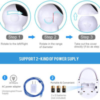 Iseebiz - Comedero automático para gatos, dispensador de comida para mascotas de 3 litros, para perros de gatos medianos y grandes, 4 comidas, grabadora de voz y temporizador, programable, control de porciones - BESTMASCOTA.COM