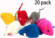 Kissmi - Paquete de 20 juguetes para gatos de peluche, ratón, ratón, ratón, gato, color surtido - BESTMASCOTA.COM