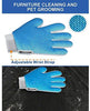 Pet Hair Remover Glove - Gentle Pet Grooming Glove Brush - Efficient Deshedding Glove - Massage Mitt with Enhanced Five Finger Design - Perfect for Dogs & Cats with Long & Short Fur - 1 Pack - BESTMASCOTA.COM