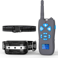 DELOMO Collar de choque para perro, collar de entrenamiento para perro con mando a distancia, IP67 impermeable collar eléctrico para perros con 3 modos de entrenamiento, 550 yardas de rango remoto collar de entrenamiento para perro - BESTMASCOTA.COM