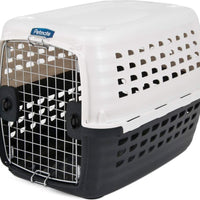 Petmate - Caseta de plástico para mascotas con puerta cromada - BESTMASCOTA.COM