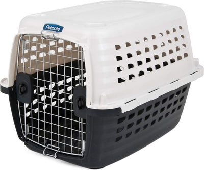 Petmate - Caseta de plástico para mascotas con puerta cromada - BESTMASCOTA.COM