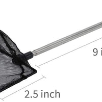Pawfly - Red de pesca para acuario (tamaño pequeño, con mango largo extensible de 22,86 a 24.0 in) - BESTMASCOTA.COM