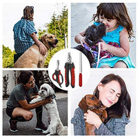 Anipaw - Cortaúñas para perros, acero inoxidable, mango antideslizante y cuchillas afiladas, protector de seguridad para evitar cortes excesivos, herramienta de aseo para todas las mascotas pequeñas y grandes, lima de uñas gratis - BESTMASCOTA.COM