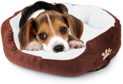 Resulzon Cute Paw Print Comfortable Pets Dog Cats Puppy Kitten Nest Mat Pad Soft Fleece Bed - BESTMASCOTA.COM
