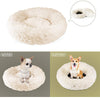 Docatgo Cama para mascotas, cama para gato de donut, lujosa cama de piel sintética para perro y gato (redonda) - BESTMASCOTA.COM