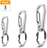 IVIA - Clips para etiquetas de perro, múltiples tamaños de acero inoxidable 304, clip rápido con anillos/fácil cambio de identificación para mascotas para collares y arneses. - BESTMASCOTA.COM