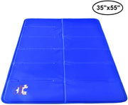 Alfombrilla de auto refrigeración para mascotas para perreras, cajones y camas- ARF Pets, APCLPD0135, Azul, 1 - BESTMASCOTA.COM