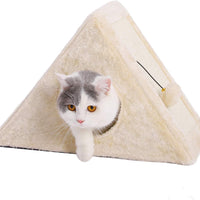 Torre para gatos PAWZ Road con una acogedora tabla para rascar y bola peluda, fácil de plegar y almacenar, ideal para gatitos y gatos pequeños - BESTMASCOTA.COM