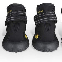 Zacro Botas protectoras para perro, 4 unidades, zapatos impermeables para perros medianos a grandes, zapatos protectores con dos correas de sujeción reflectantes y suela antideslizante resistente, tamaño: 4 – 8 - BESTMASCOTA.COM
