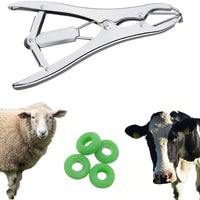 ZSYLF - Pinzas de cabeza de cabra con 100 anillas de castrador, Verde - BESTMASCOTA.COM