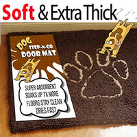 Perro stepngo – Felpudo (tamaño mediano 32"x19"-Extra grueso, Super absorbente, microfibra por iprimio, Marrón - BESTMASCOTA.COM