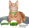 SCIROKKO - 6 collares reflectantes para gato con campana – diseño de hebilla de pescado ajustable y collar para gatito y cachorro - BESTMASCOTA.COM