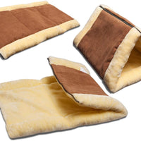 Cama de gato 2 en 1 OxGord, con túnel de lana, colchón interior y pirámide - BESTMASCOTA.COM