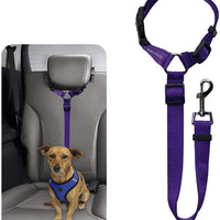 BWOGUE Cinturones de seguridad para perros y gatos, correas de seguridad ajustables para reposacabezas de coche - BESTMASCOTA.COM