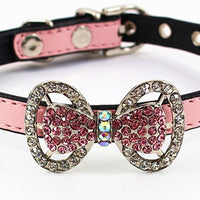 cocopet Bling Rhinestone gato de mascota Perro pajarita collar joyas para pequeño o mediano Perros Gatos Mascotas hembra cachorros Chihuahua Yorkie disfraz de chica trajes, luz y Adjustble hebilla (XS) - BESTMASCOTA.COM