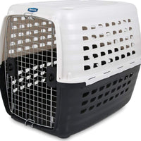 Petmate - Caseta de plástico para mascotas con puerta cromada - BESTMASCOTA.COM