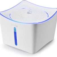 iPettie Kamino - Fuente de agua para mascotas con luz LED para gatos y perros, diseño 2020 | Dispensador de agua automático silencioso de 3 L con bomba de puerto USB y filtros dobles - BESTMASCOTA.COM